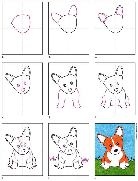 dog drawing tutorial